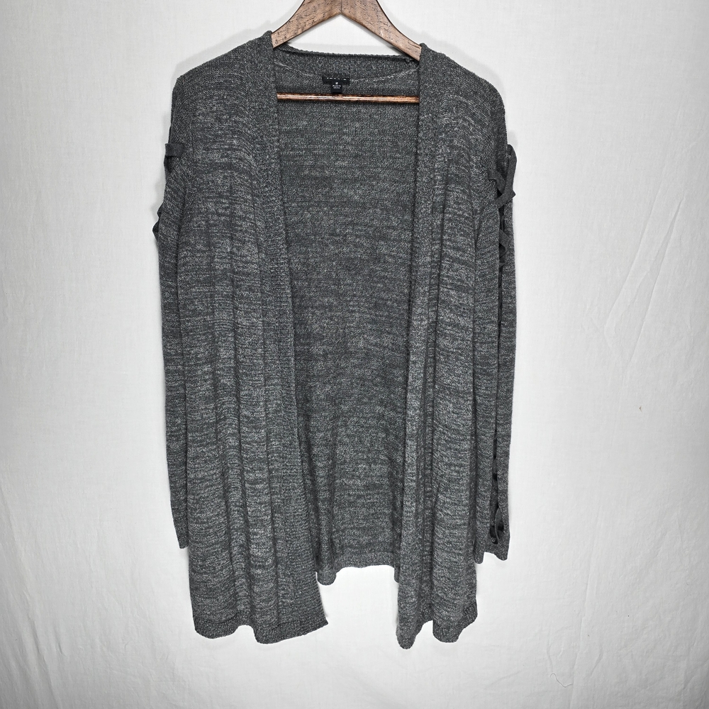 Torrid Plus Size Womens 2X Charcoal Open-Front Cardigan